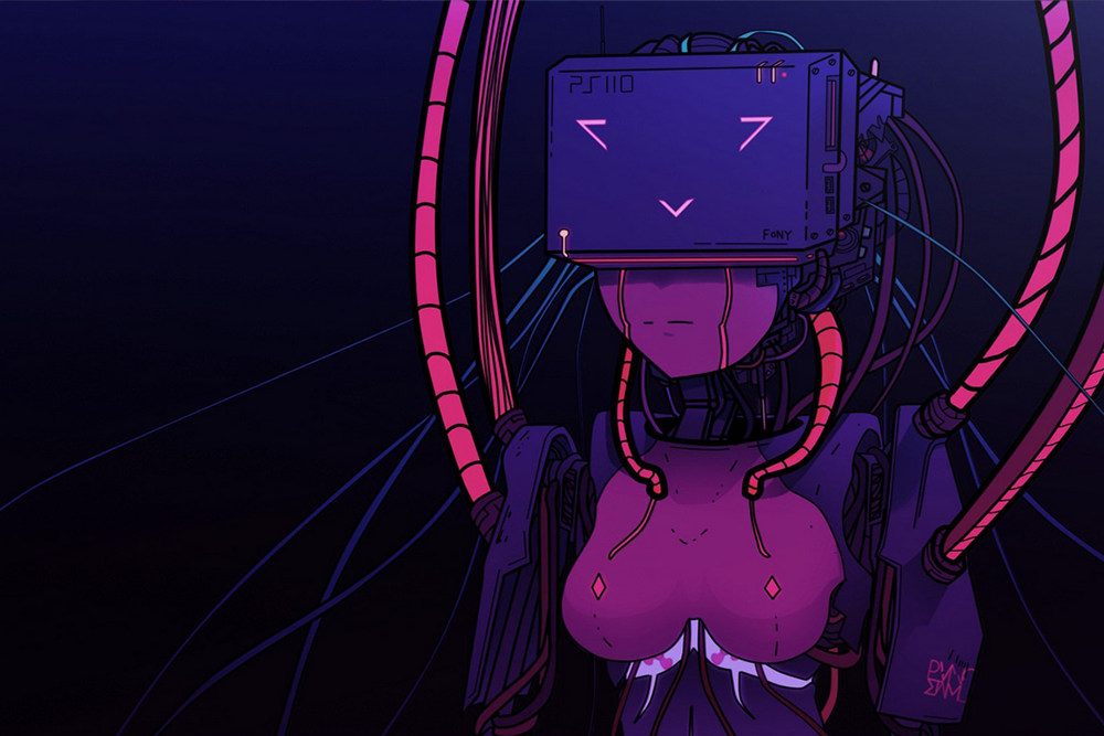 Consoles cyberpunk-futuristic-science-fiction-artwork-cyber-robot-anime-girls-console-Sony-Sony-Playstation-Playstation-5-Cyberpunk.jpg