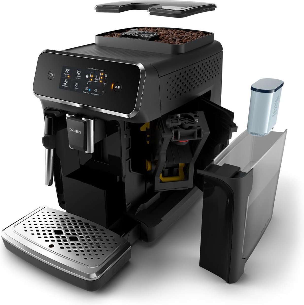 Philips LatteGo Series 2200 Fully Automatic Coffee Machine Zinc Brown